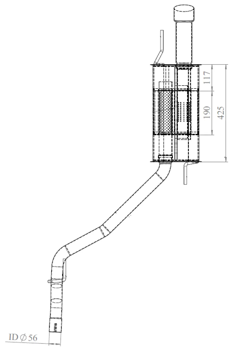 Silenziatore per Volkswagen - 74373