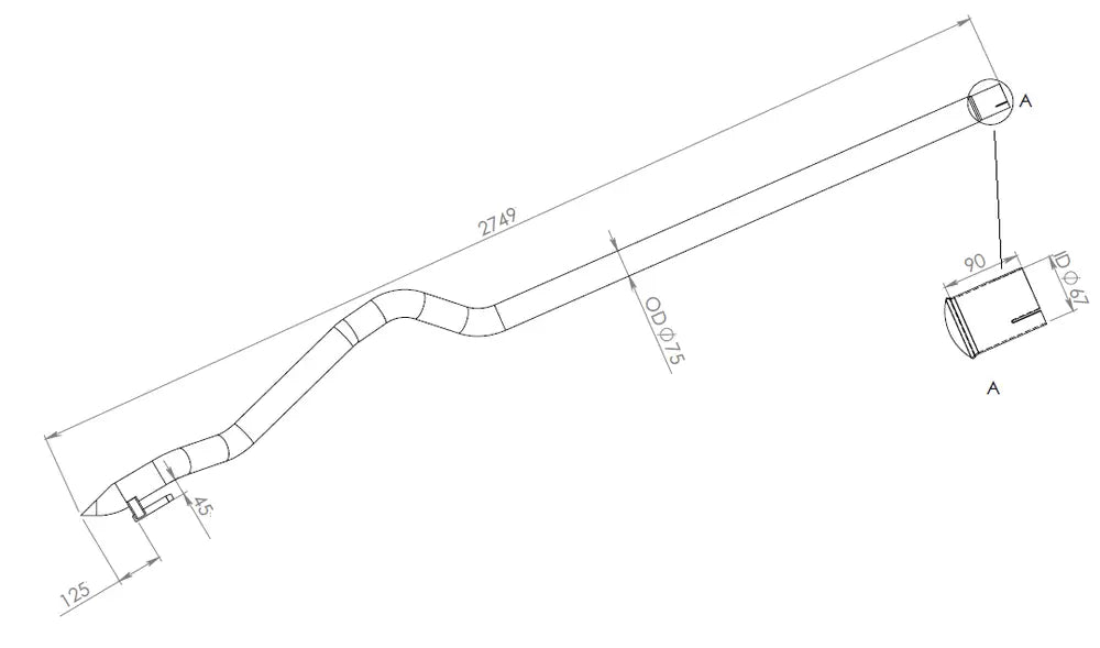 Tubo per Mercedes/Volkswagen - 74616
