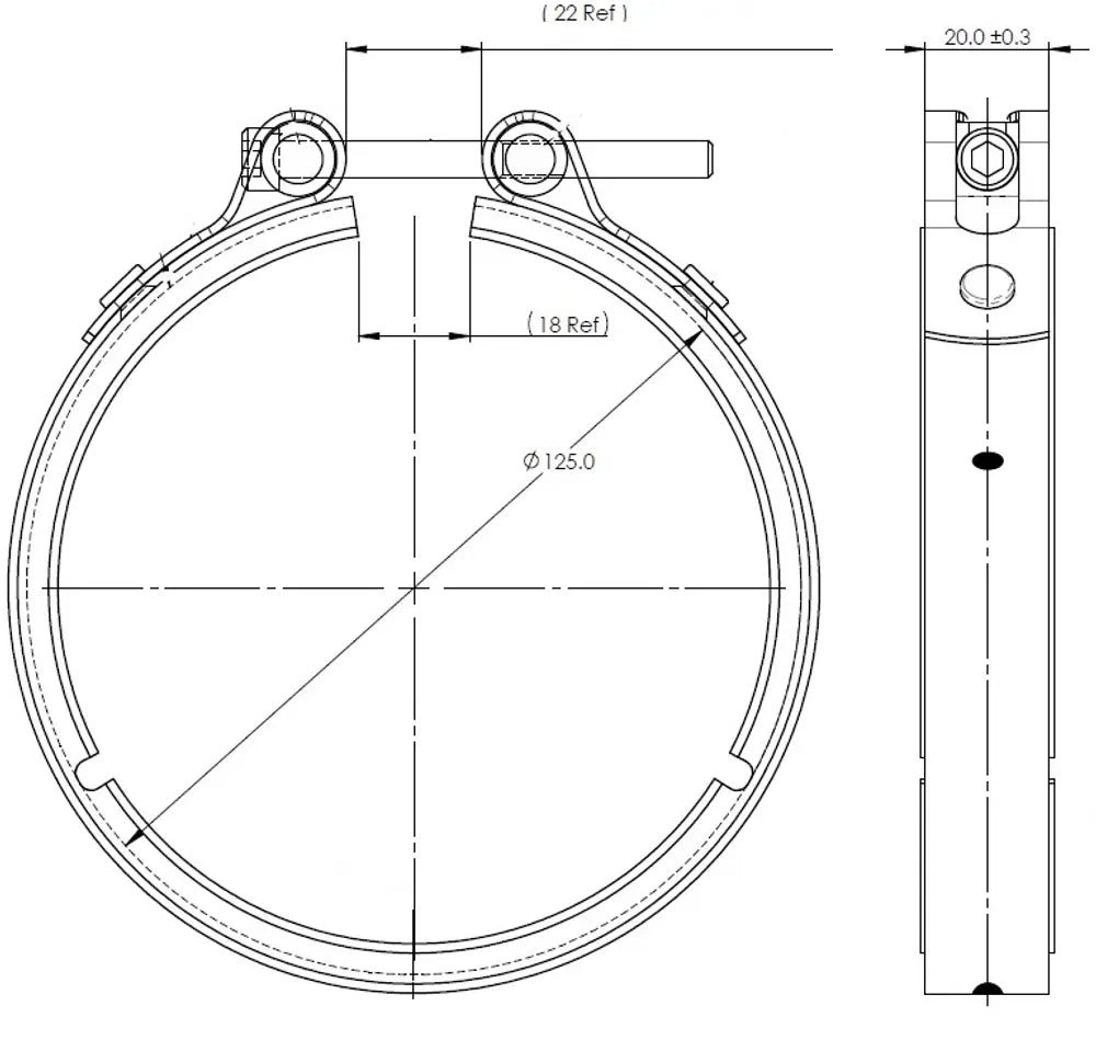 Fascetta di scarico, VeeFit per Volvo - 78803