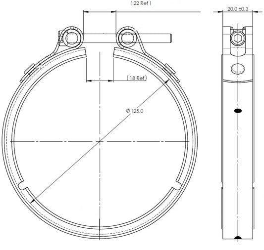 Fascetta di scarico, VeeFit per Volvo - 78803