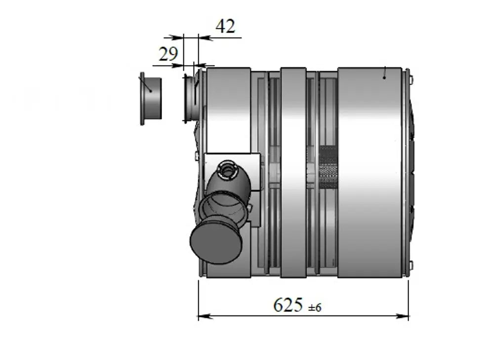 Silenziatore con SCR per Volvo - 80393