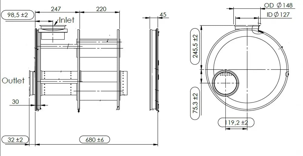 Silenziatore per Volvo - 80401