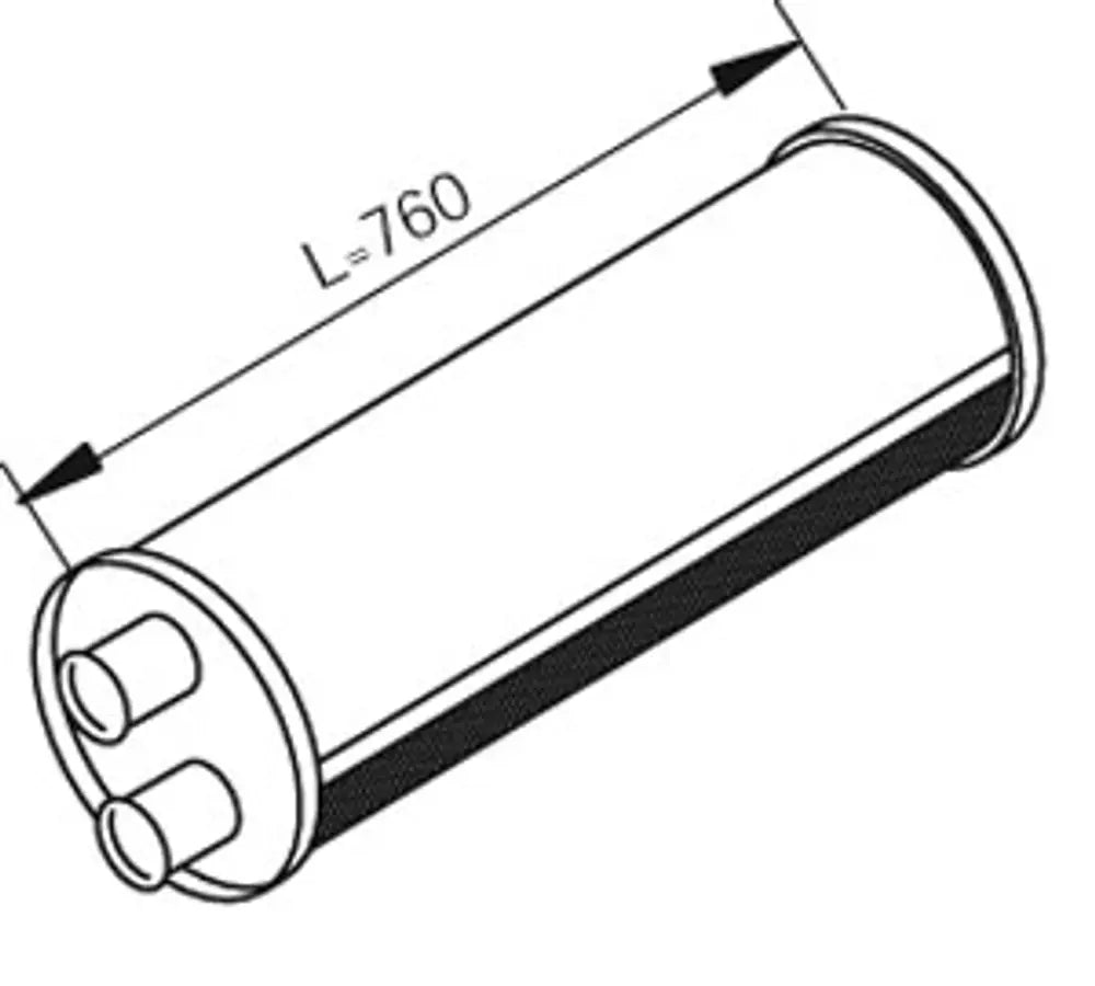 Silenziatore per Volvo - 80447