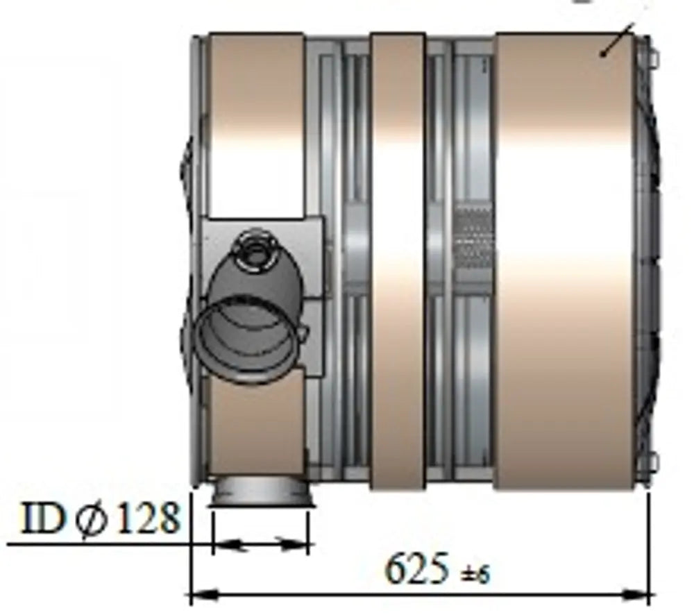 Silenziatore con SCR per Volvo E-line - 80486