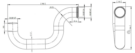 Tubo di scarico per Volvo, E-line - 80719