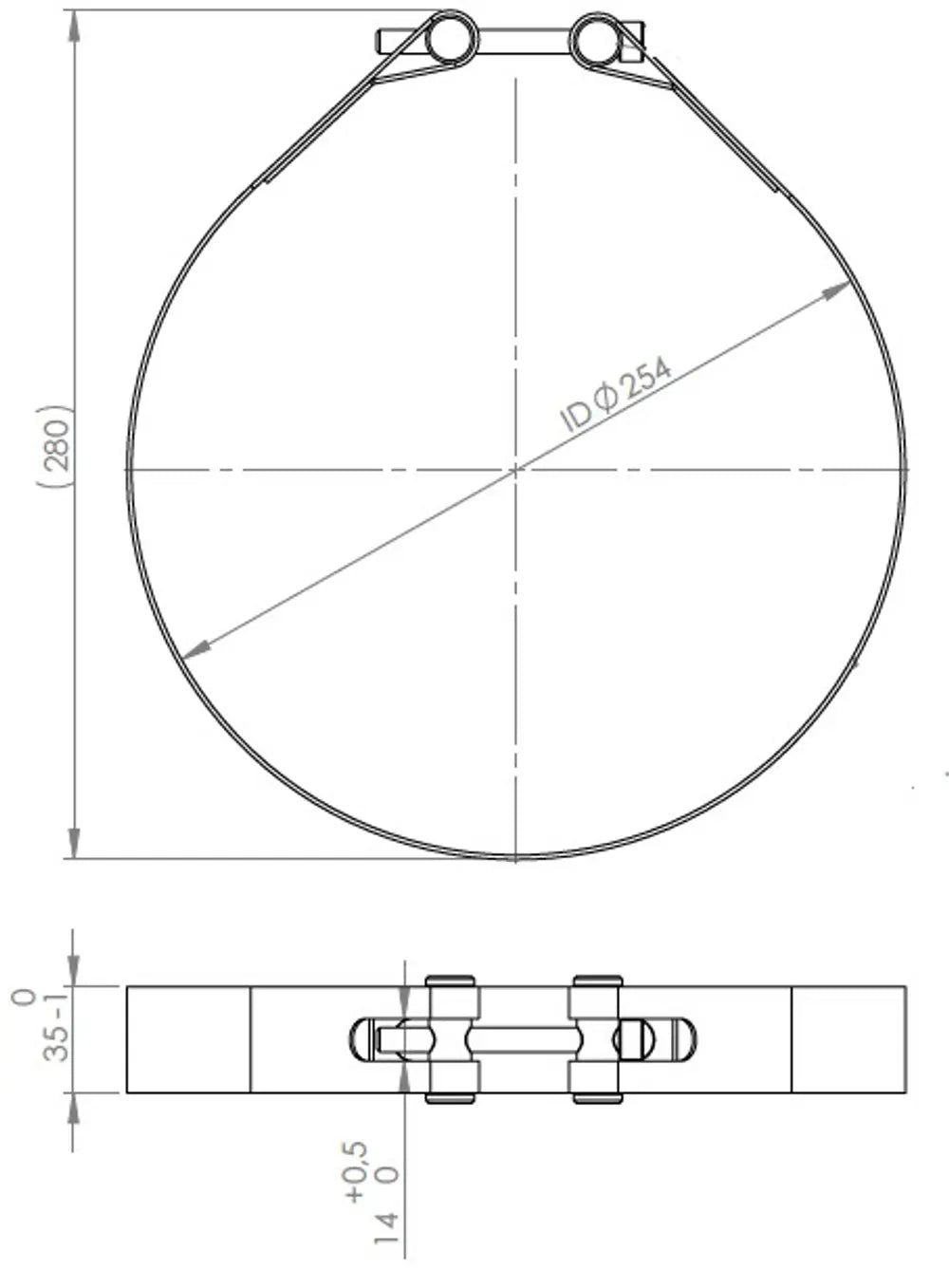 Fascia per silenziatore per Volvo - 80924
