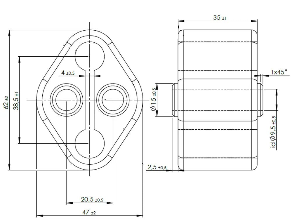 Supporto in gomma per Volvo - 80952