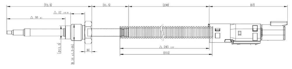 Sensore di temperatura per Volvo/ Mack - 81047