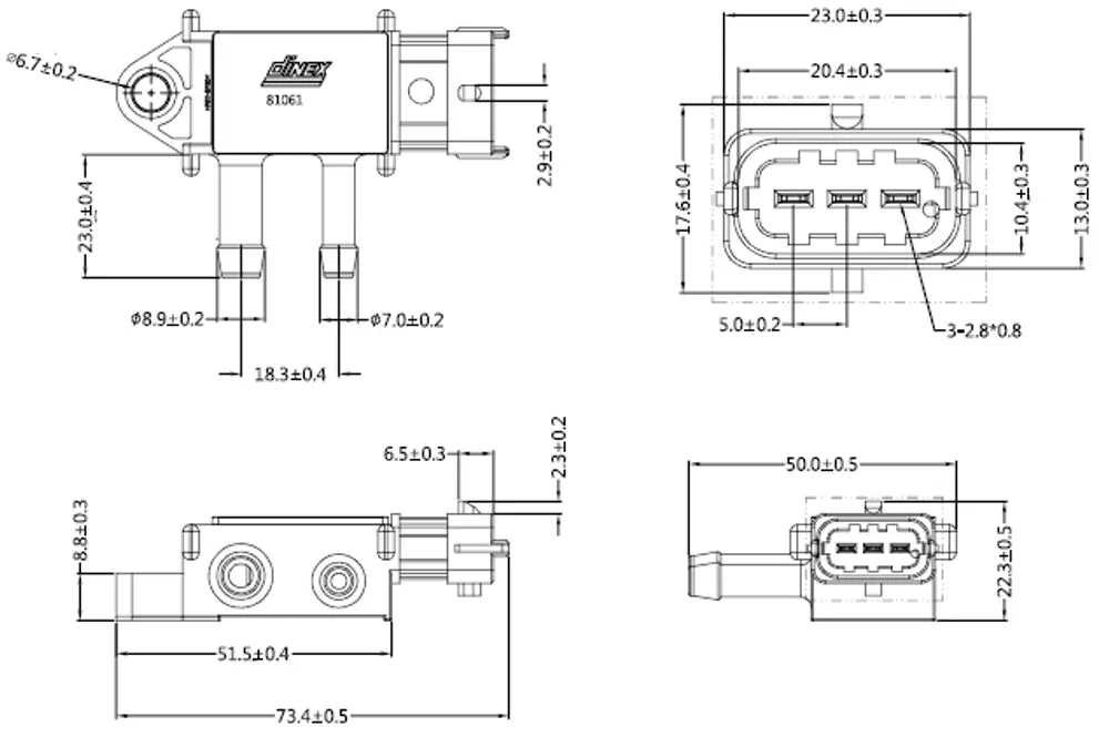 Sensore di pressione per Volvo - 81061
