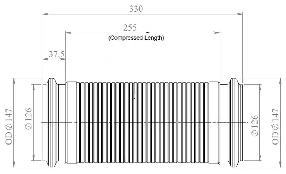 Flessibile di scarico, D2S+ per Volvo, E-line - 82194