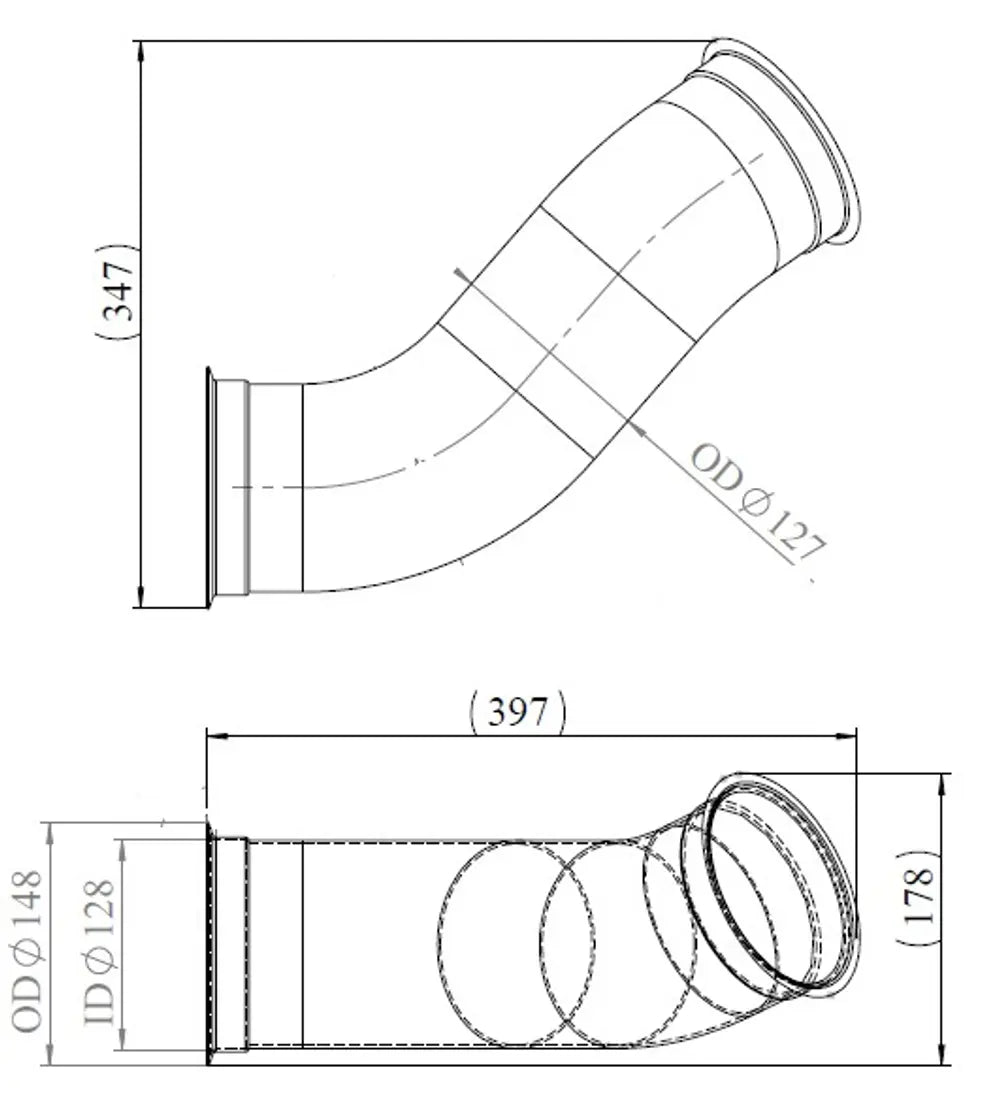 Tubo di scarico per Volvo - 82210