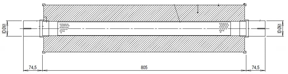 Absorption Silenziatore, Ø=184, L=954 mm, ALU - 89360