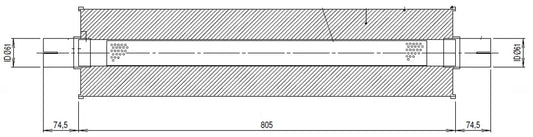 Absorption Silenziatore, Ø=184, L=954 mm, ALU - 89360