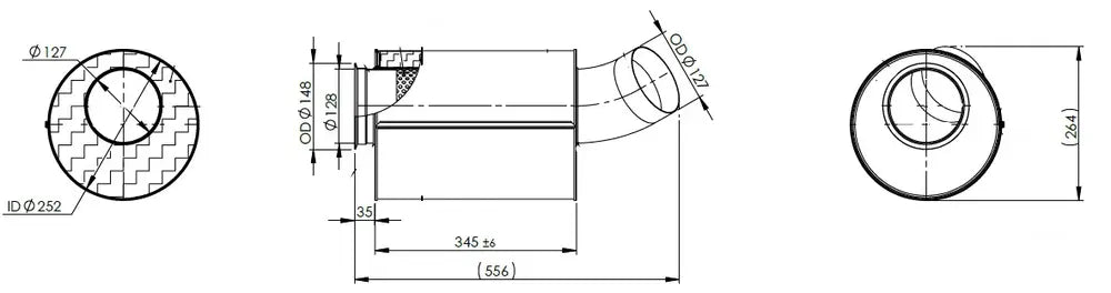 Silenziatore per Volvo - 8AC007
