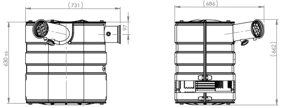 Silenziatore con SCR per Volvo - 8AC012
