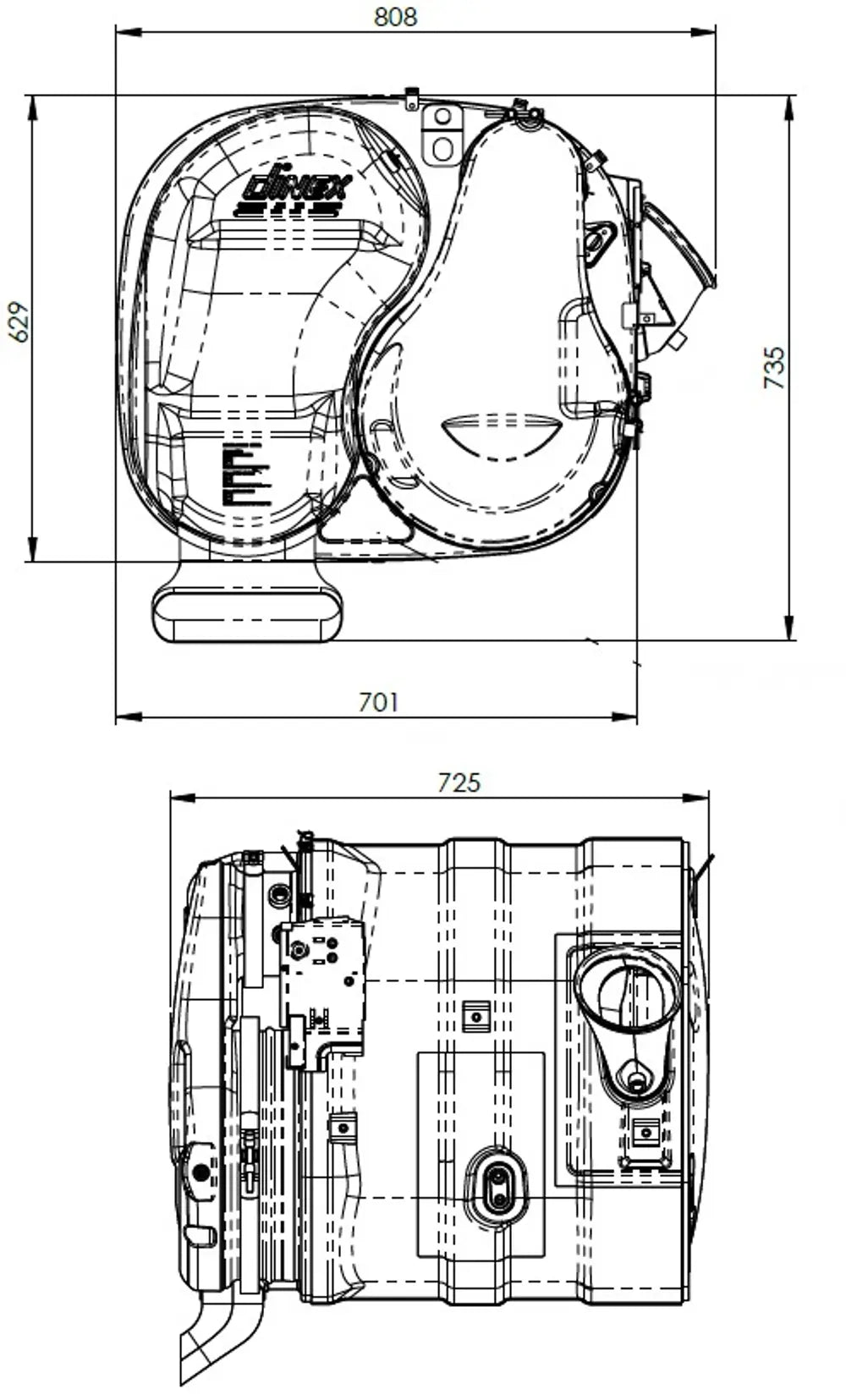 Silenziatore Euro VI senza DPF per Volvo/Renault (FH/FM/FMX, K/C/T Series) - 8AC029