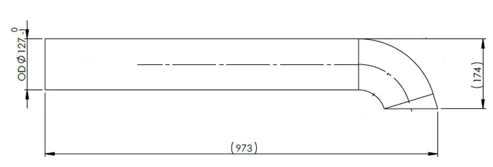 Tubo di scarico per Renault/Volvo - 8AG028