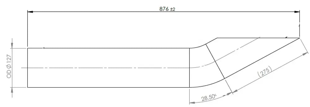 Tubo di scarico per Volvo - 8AG037