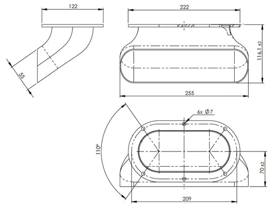 Tubo per Onebox (short) per Volvo - 8AG041