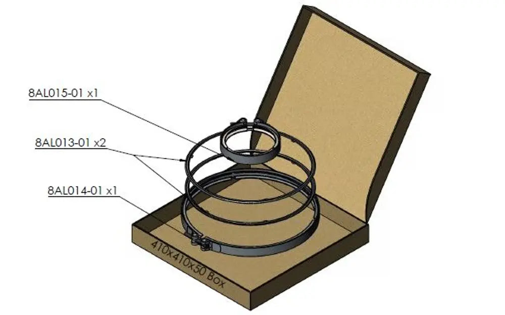 Kit fascetta e guarnizione di scarico per Renault/Volvo - 8AL030