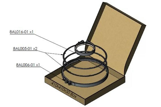 Kit fascetta e guarnizione di scarico per Renault/Volvo - 8AL031