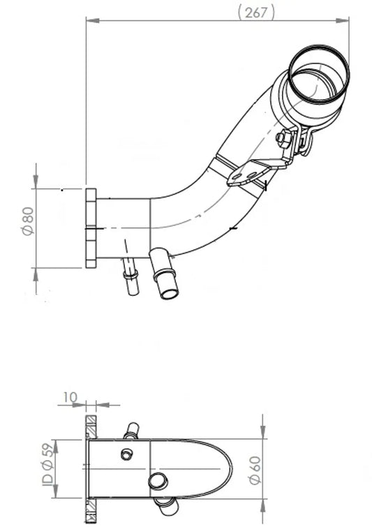 Water Tubo di raffreddamento per Volvo - 8AN001
