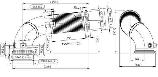 Tubo flessibile per Volvo - 8AE001