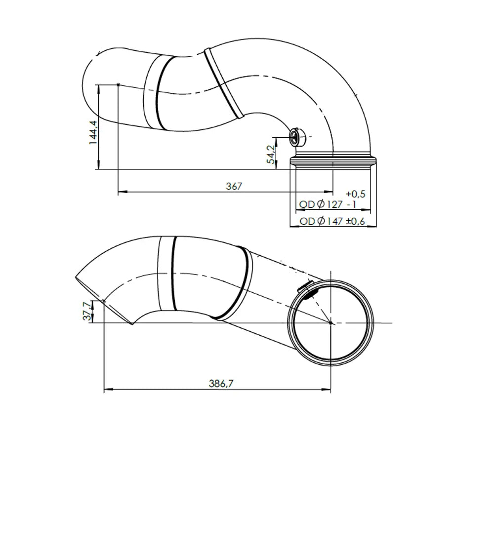 Tubo di scarico per Volvo - 8AG000