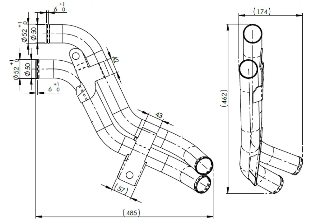 Tubo liquido di raffreddamento per Volvo - 8AN002