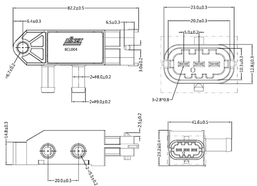Sensore di pressione per Volvo - 8CL004