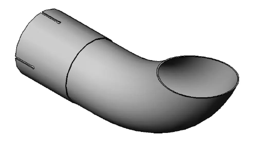 Terminale di scarico, ALU - 91401