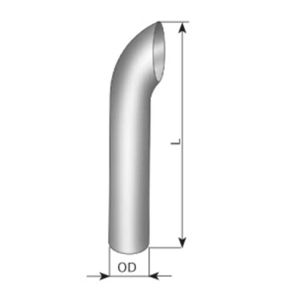 Terminale di scarico, INOX - 91427