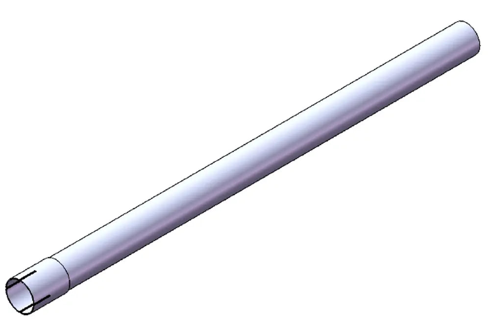 Tubo di prolunga, OD/ID=60/60.5 / L=1000, ALU - 93060