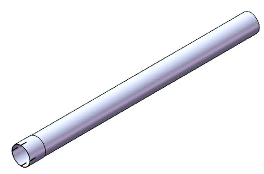 Tubo di prolunga, OD/ID=114.3/114.8 / L=1500, ALU - 93114