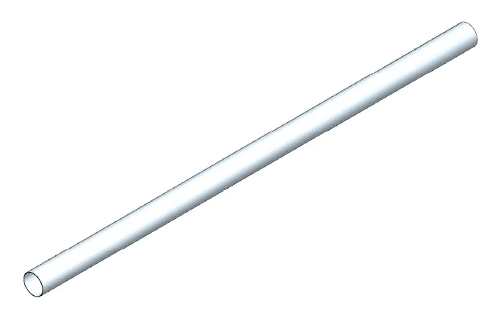 Tubo di scarico, OD=88.9 / L=2000, INOX - 93589
