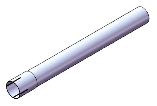 Tubo di prolunga, OD/ID= 60/60.5 / L=600, ALU - 93660