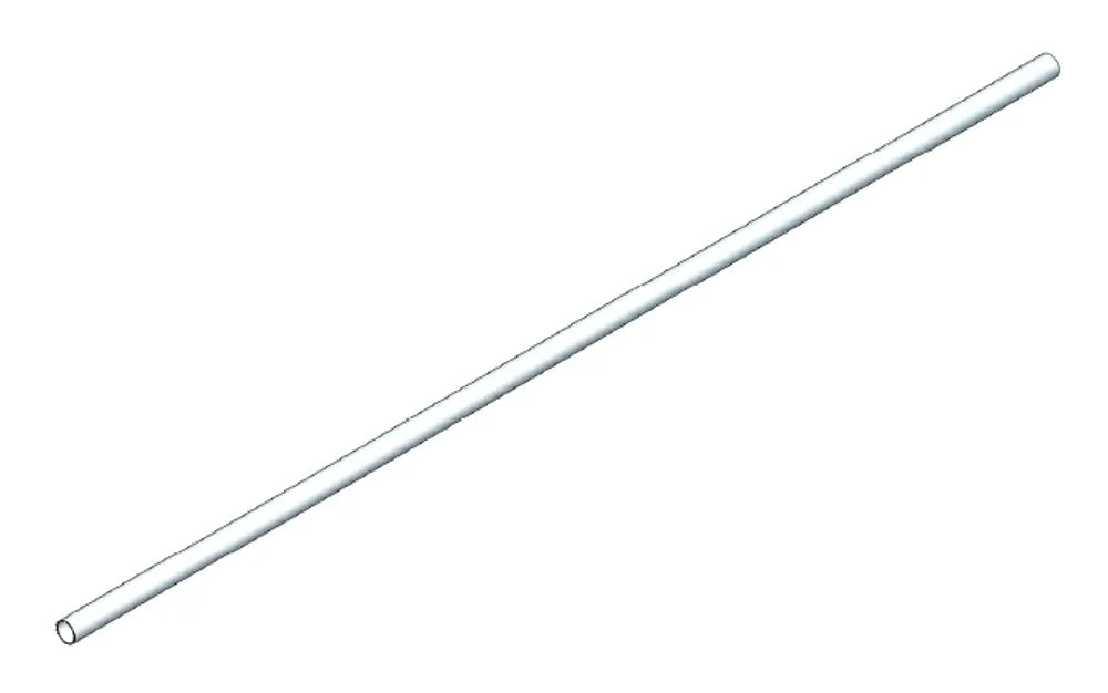 Tubo di scarico, OD=38 / L=2000, ALU - 93738