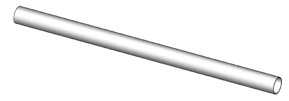Tubo di scarico, OD=120 / L=2000, ALU - 94720