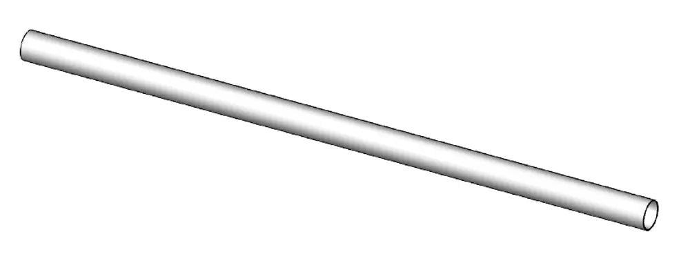 Tubo di scarico, OD=88.9 / L=2000, ALU - 94790