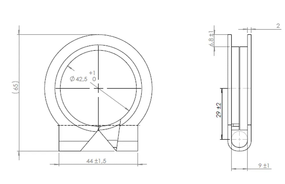 Fascetta per marca camion, Ø=39-42 mm, ALU - 99042