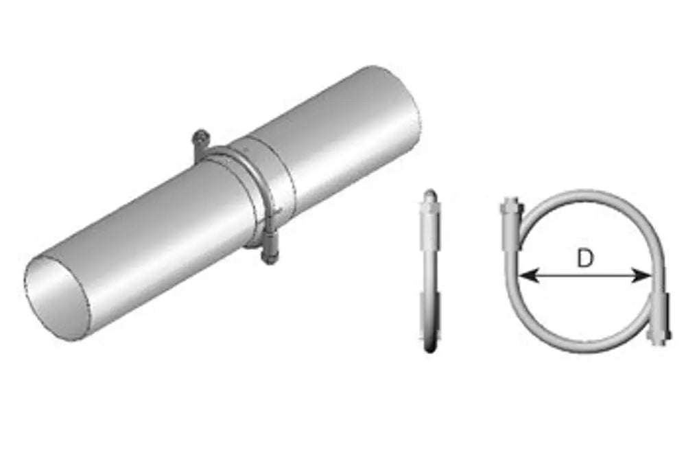 Fascetta circolare, Ø=120-132 mm, ZINC - 99132