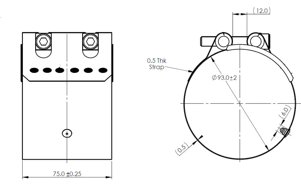 FlexJoiner Fascetta, Ø=88.9 / L=75 mm, INOX - 99291