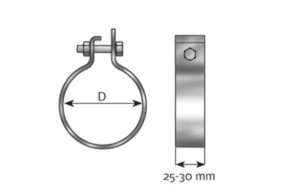 Fascetta DIN per Mercedes, ID=114.5 / L=30 mm, ALU - 99714