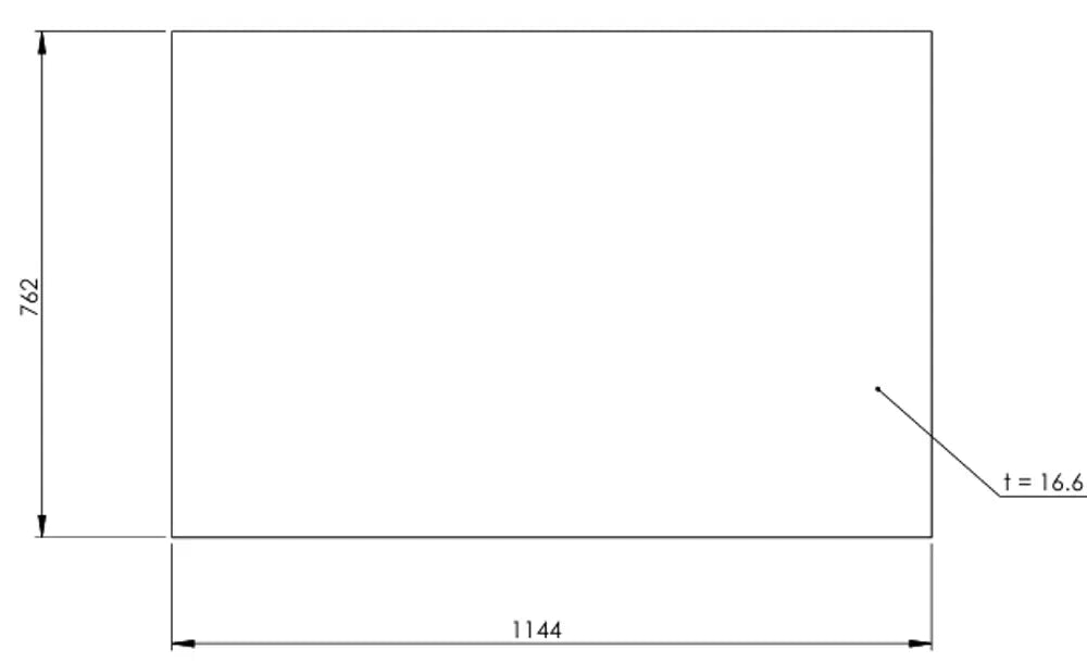 Supporting mat 1144 X 762mm Gap 6mm - 9AA242