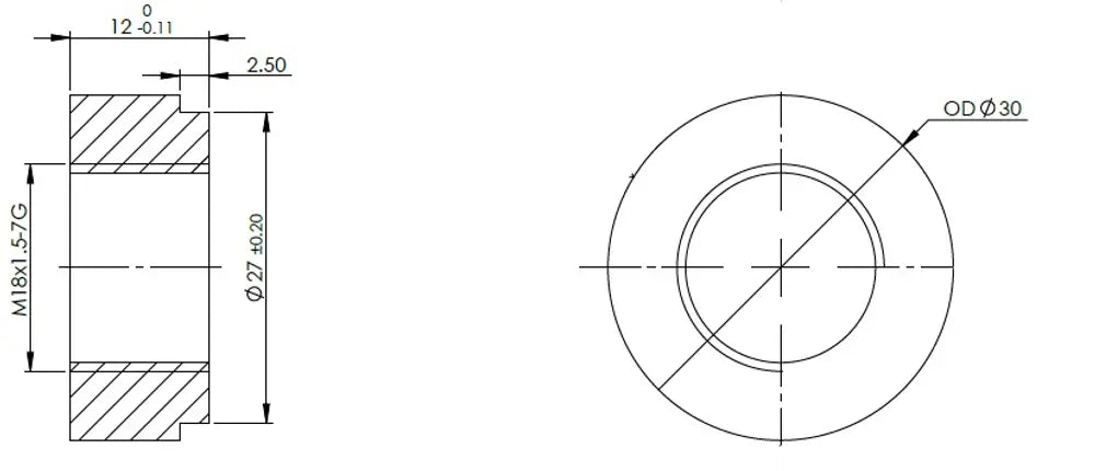 Sensore Bushing, M18x1.5 - 9BB022