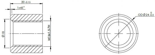 Sensore Bushing, M16x1.5 - 9BB024