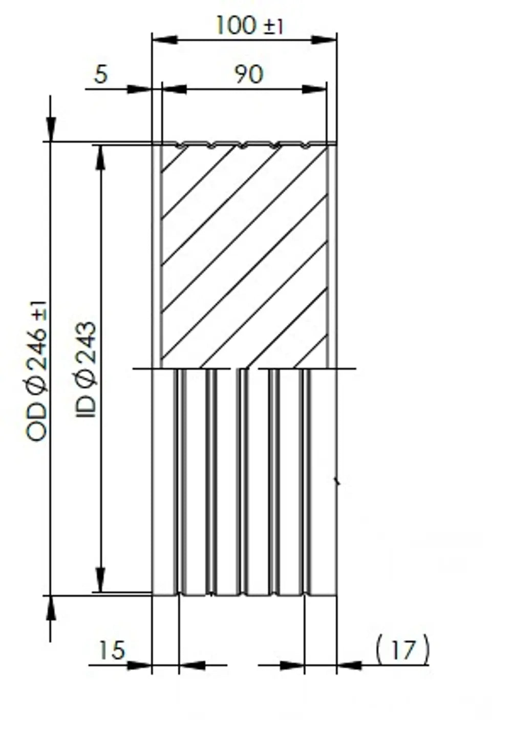 Substrato da incasso per Iveco - 9AA048