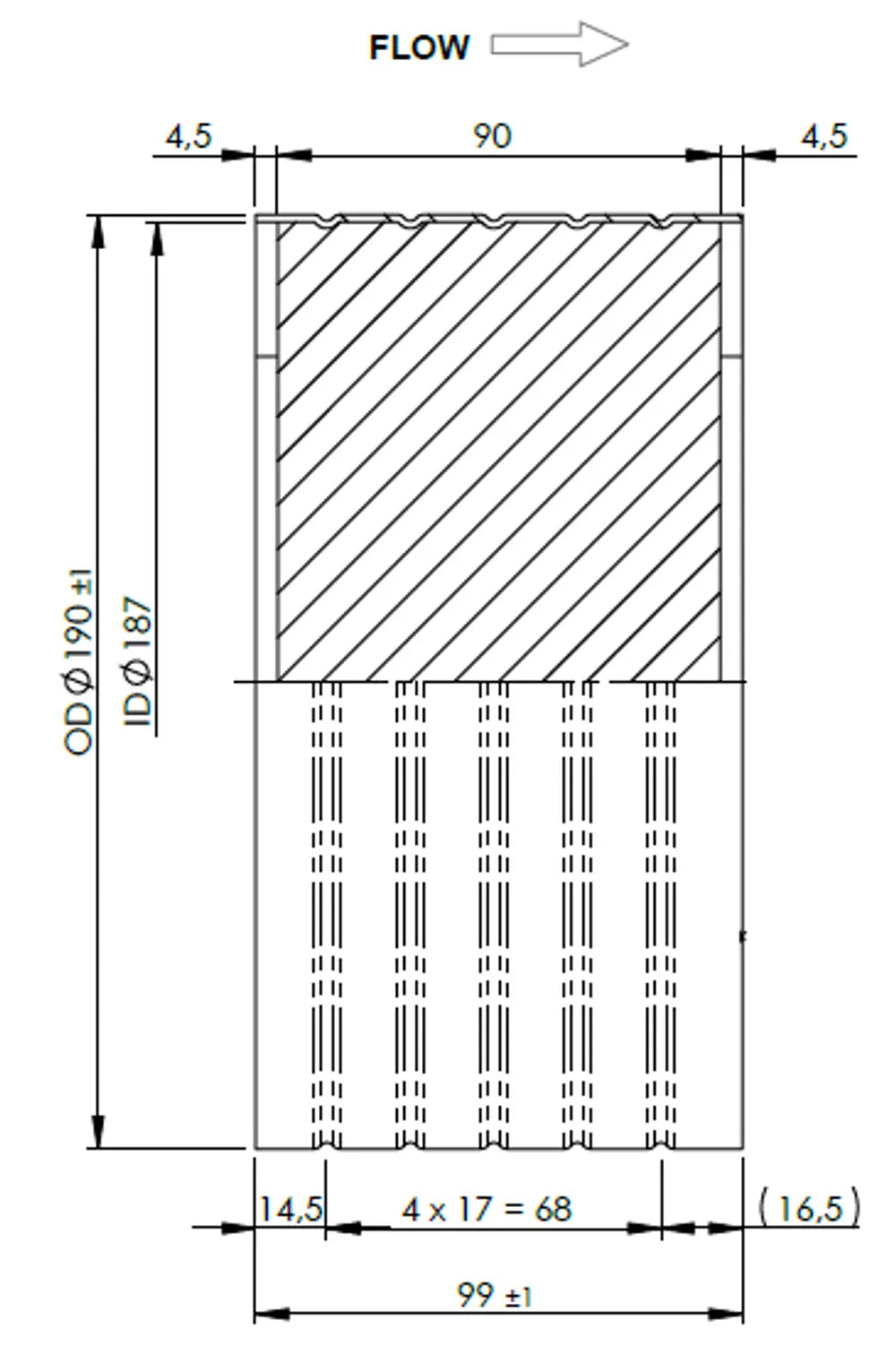 Substrato da incasso per DAF/Dennis - 9AA110